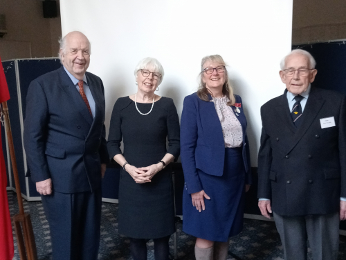 Carron Snagge, Georgie, Margaret Beecham and Alan Tulloch,  President of the MMWAGM-2023-1