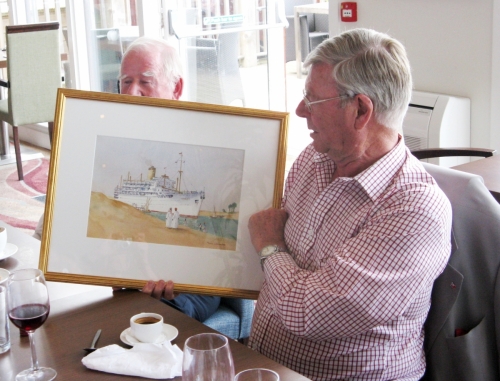 Farewell lunch and presentation to Paul Hartstone on his leaving committee after many years. May 2012.